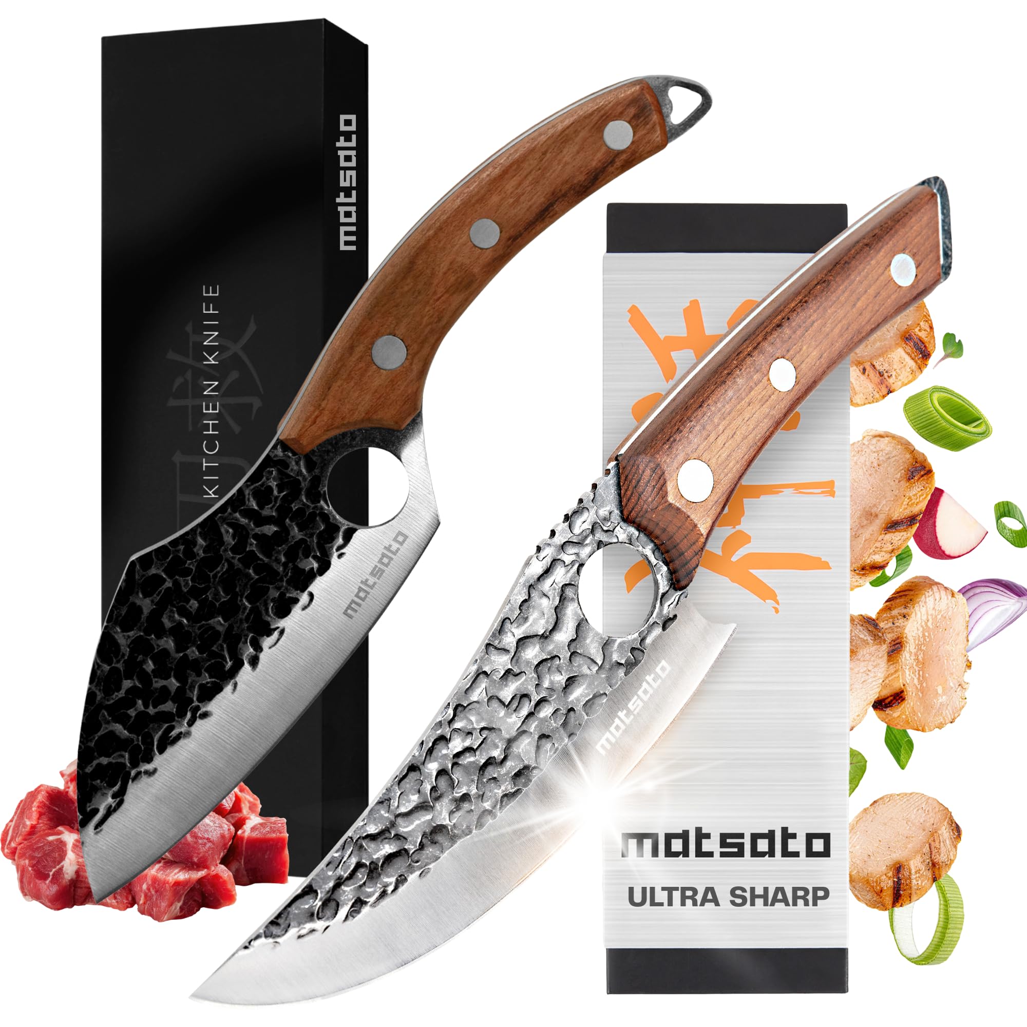 Amazon.com: Matsato Kitchen Knife & Chef Knife Set – Japanese